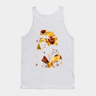 Japanese Lady Rose Tank Top